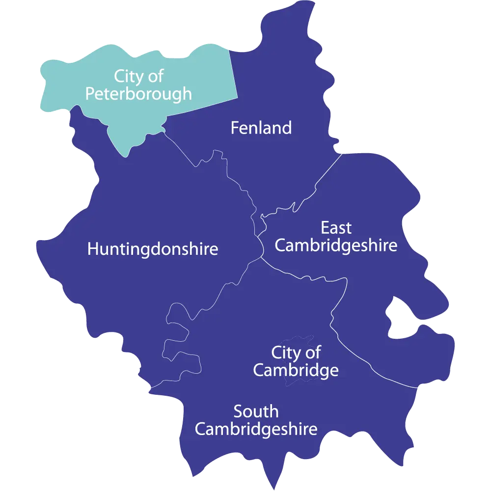 Teaching Jobs in Cambridgeshire Map